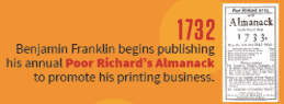 Poor Richard's Almanack, premier exemple de content marketing